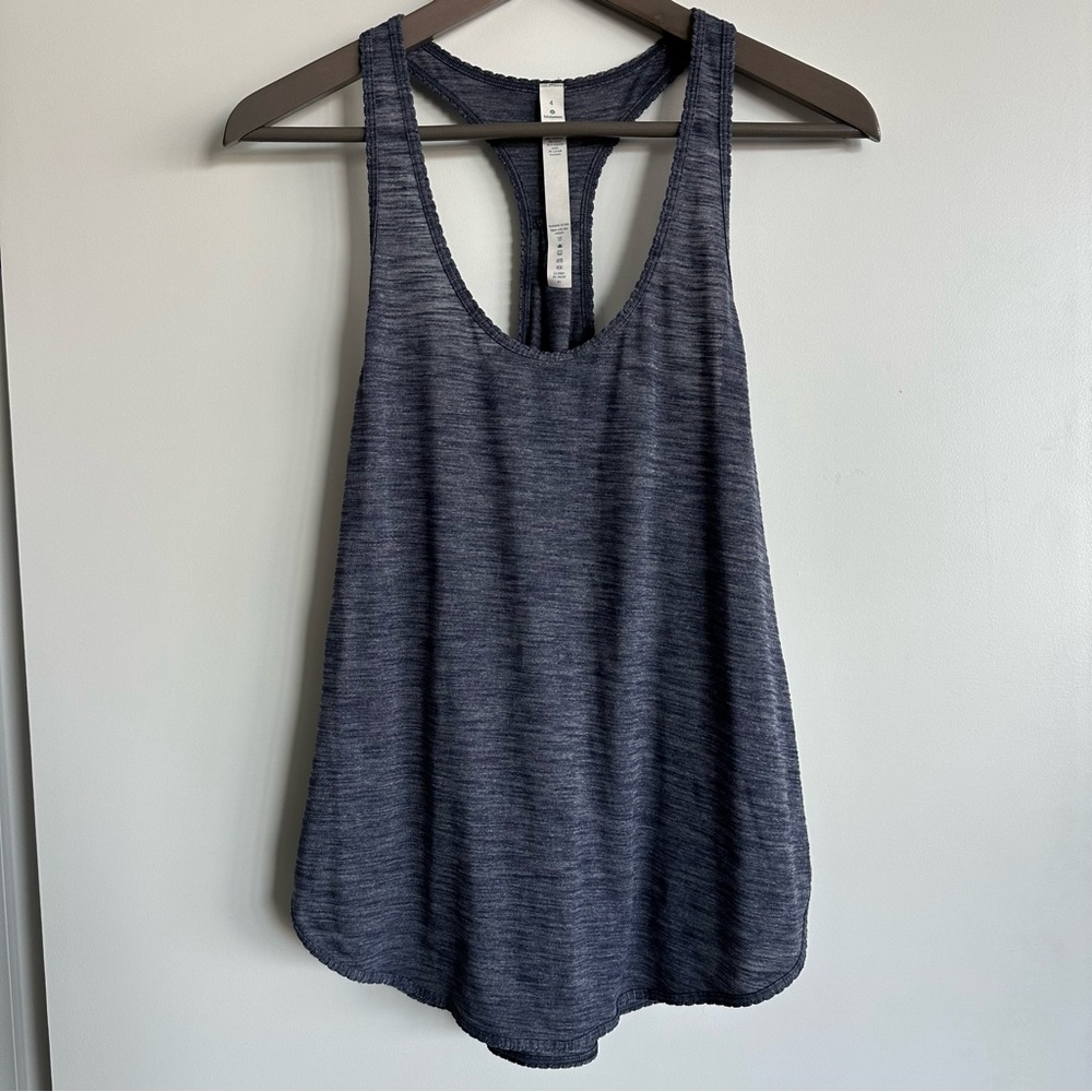 Lululemon Love Tank Top - Heathered Blue/Purple - Size 4